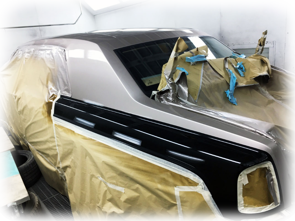 Покраска в камере Rolls-Royce Phantom