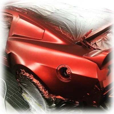 Кенди-перекраска кузова Форд Мустанг в камере
