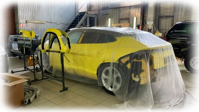 Сборка после покраски Lamborghini Urus