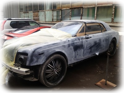 Подготовка к покраске кузова Rolls-Royce Phantom